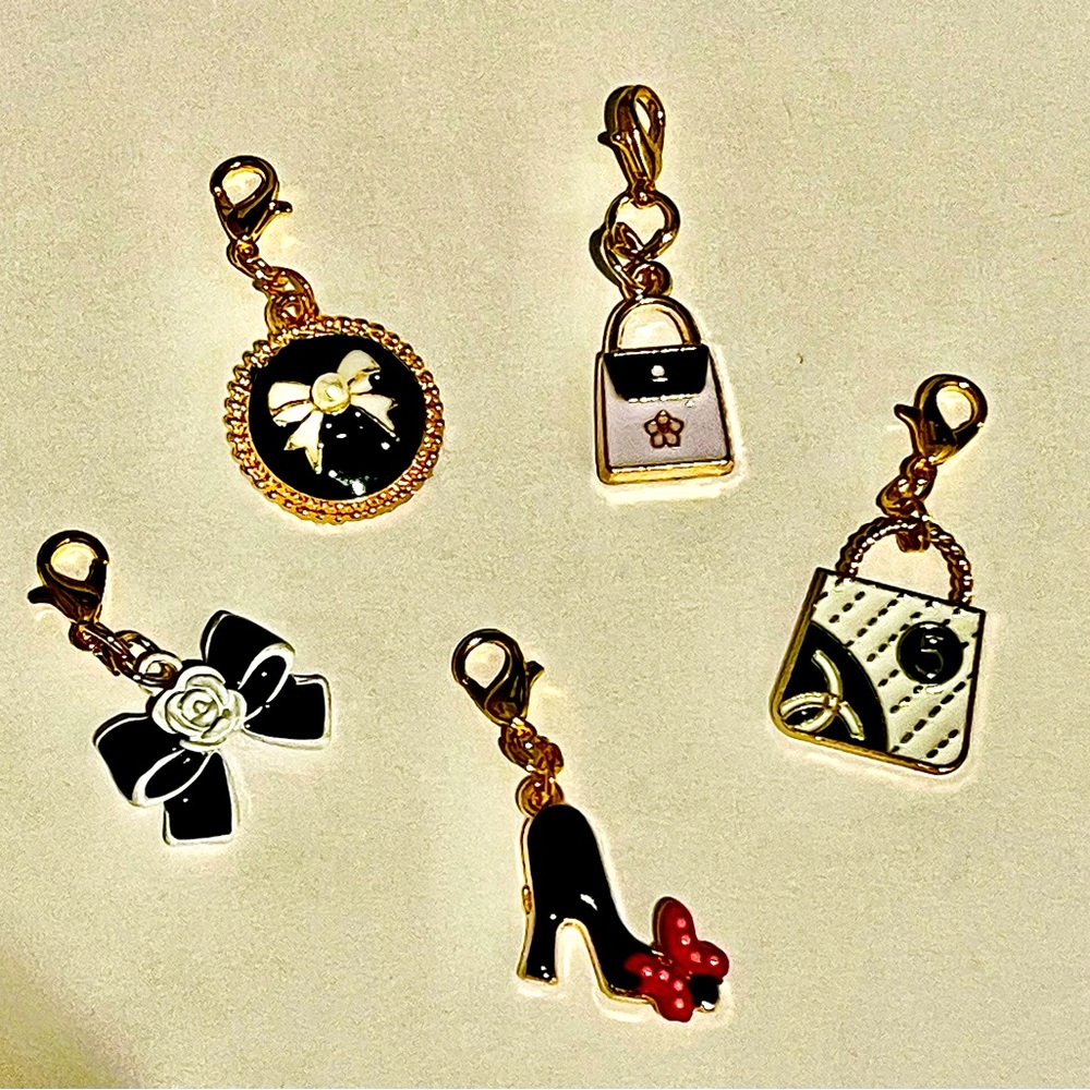 5 for $25 Charms;1 charm for $7;free 7-7.5 in rolo or paperclip chain bracelet